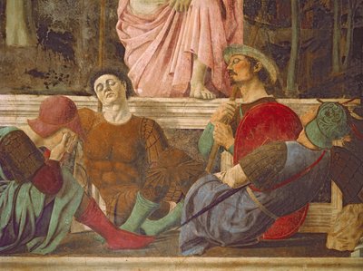 The Resurrection (detail) by Piero della Francesca